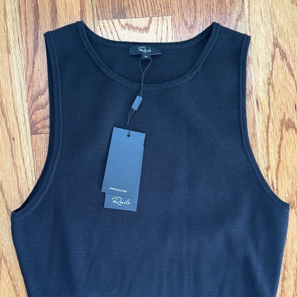 Rails Black Eyelet Lavina Embroidered Drop Waist Maxi Dress Women's size XL‎ - Picture 6 of 10